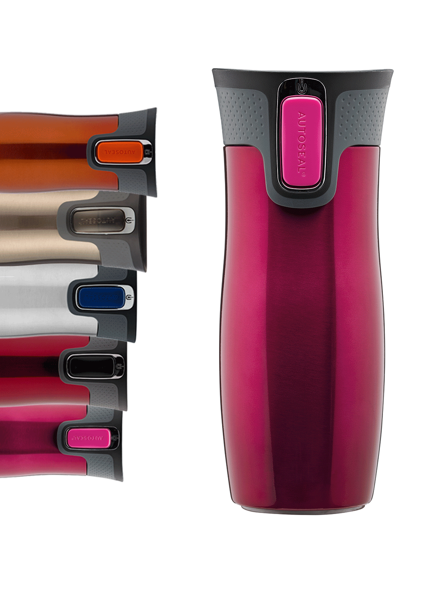 Kubek termiczny - Contigo West Loop 2.0 • 470ml • Koń - Malinowy