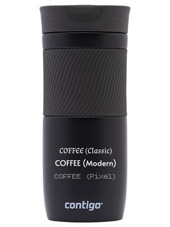 Kubek termiczny z grawerem - Contigo Byron • 470ml • Black Mat