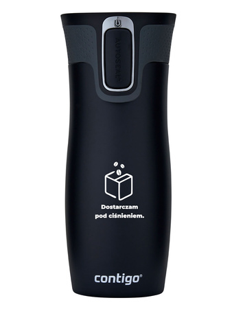 Kubek termiczny dla Kurierów - Contigo West Loop 2.0 • 470 ml • czarny