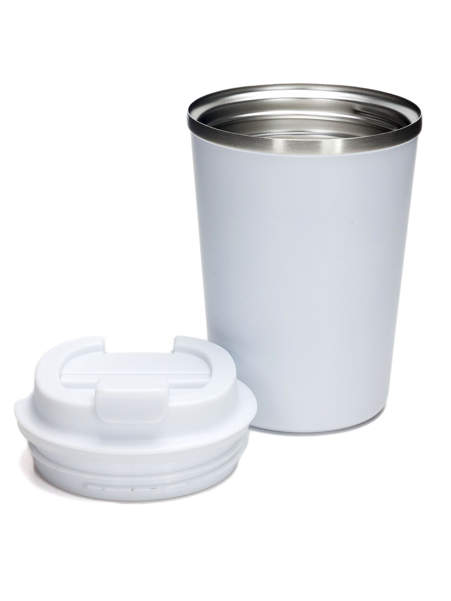 Szczelny kubek termiczny Dr.Bacty Terra RCS 300ml – Stal z recyklingu - Arktyczna Biel