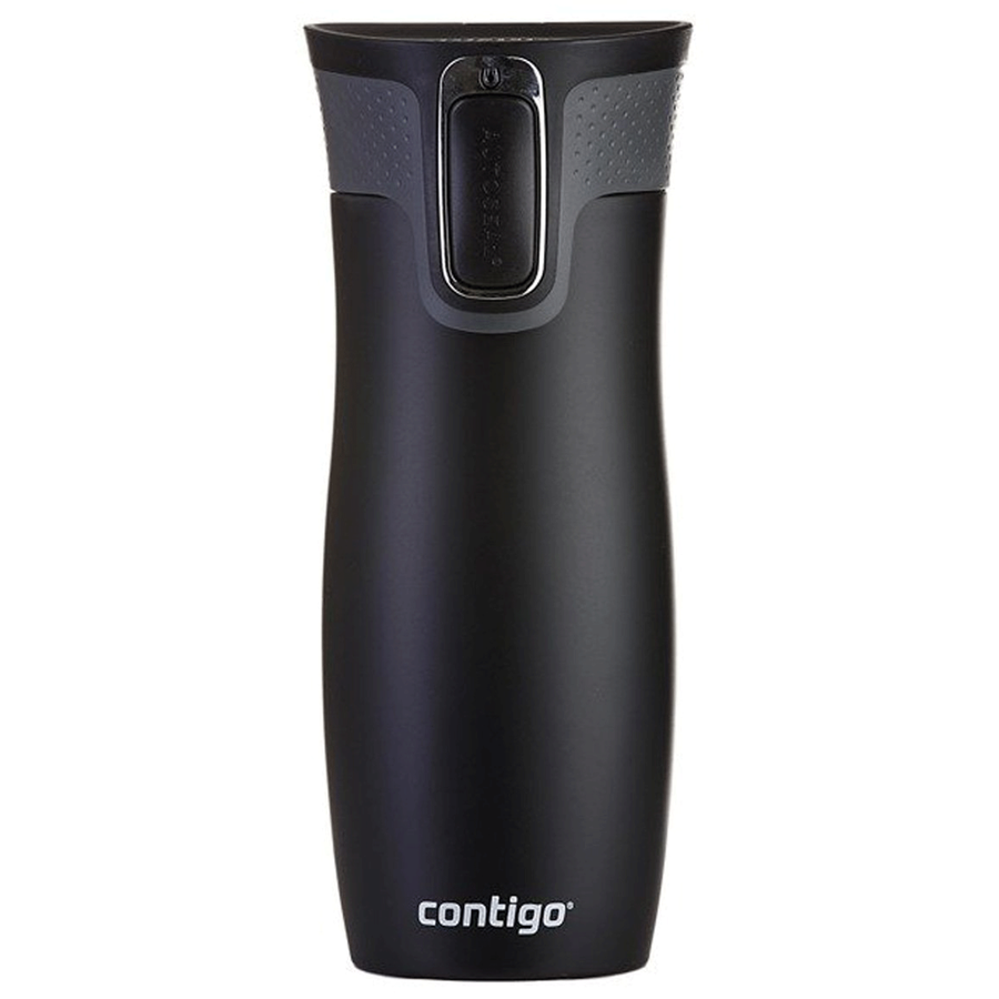 Kubek termiczny - Contigo West Loop 2.0 • 470ml • Czarny Mat + Pudełko