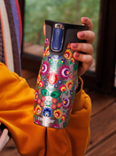 Kubek termiczny - Contigo West Loop 2.0 • 470ml • Folklor - Stalowy