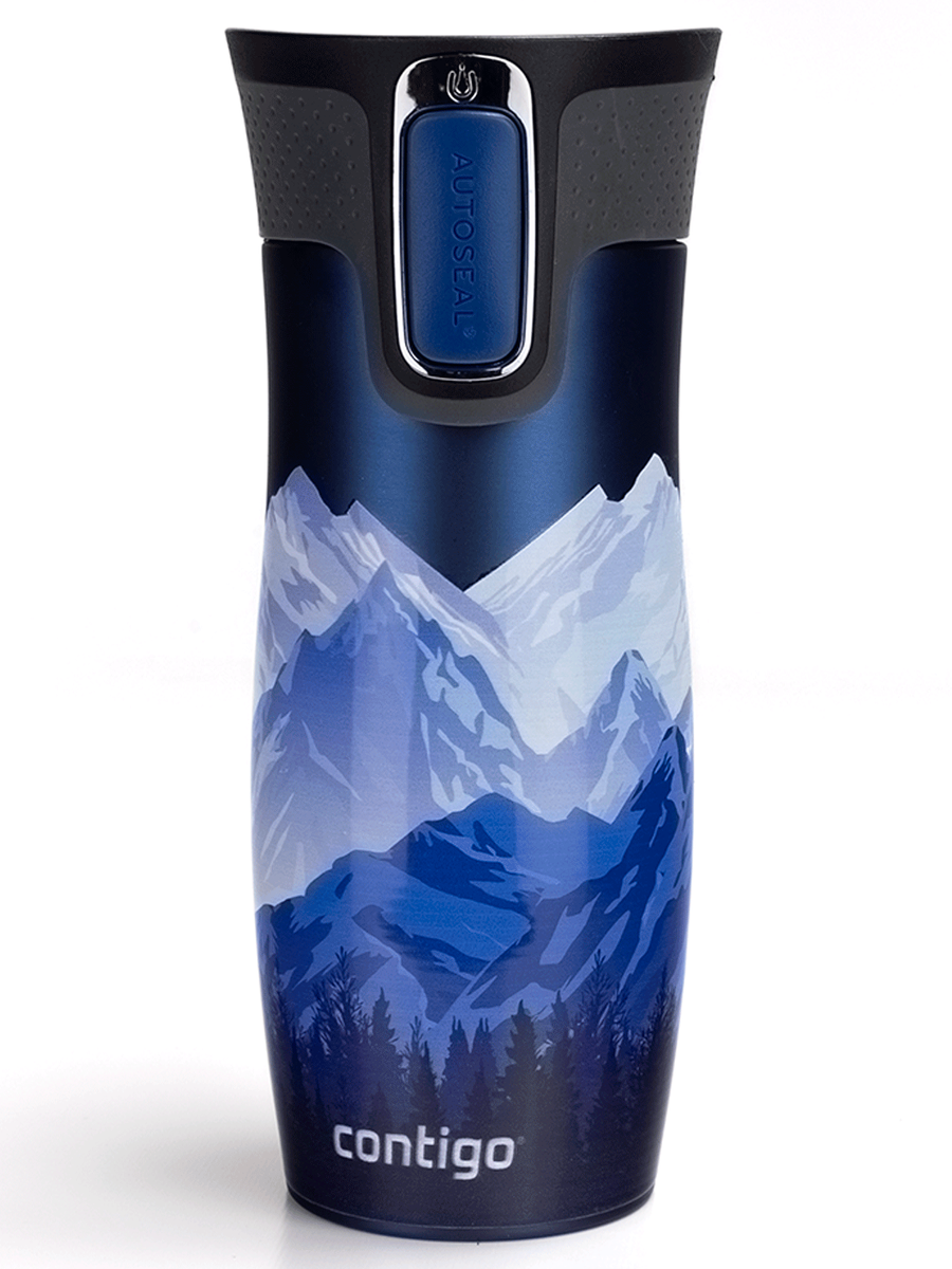 Kubek termiczny - Contigo West Loop 2.0 • 470ml • Góry w nocy”