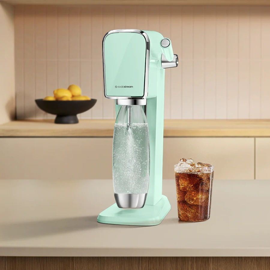 Saturator do wody gazowanej SodaStream ART + 1 butelka + nabój CO2- Miętowy