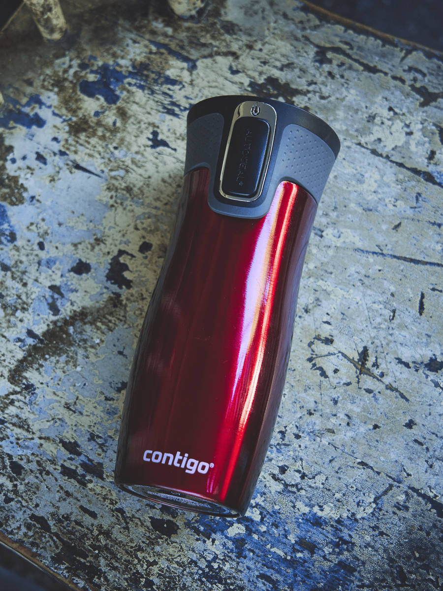 Kubek termiczny - Contigo West Loop 2.0 • 470ml • czerwony - powystawowy