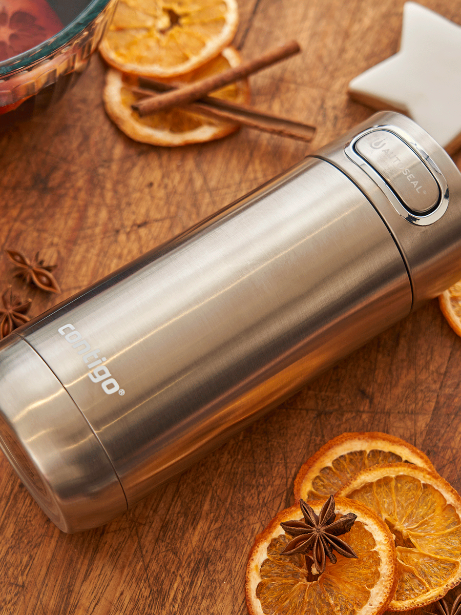 Kubek termiczny z grawerem - Contigo Luxe • 360ml • Stainless Steel