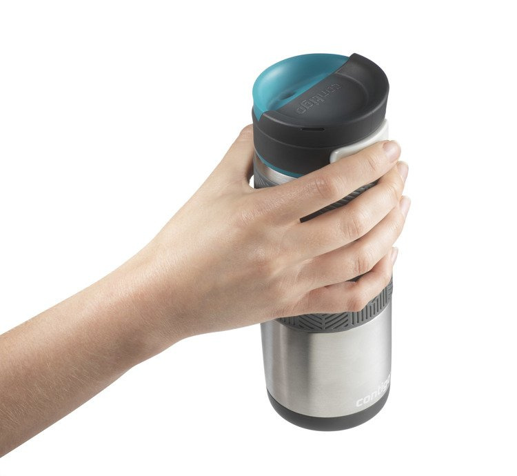 Kubek termiczny z grawerem Contigo Transit (Metra) 470 ml - Srebrny