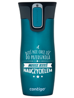 Kubek termiczny - Contigo West Loop 2.0 • 470ml • Dla Przedszkolanki - Biscay Bay