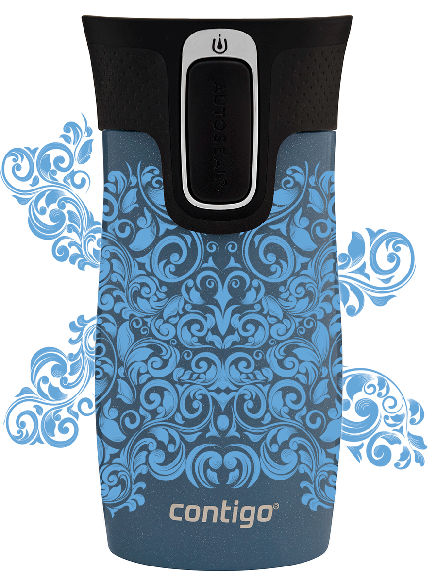 Kubek termiczny - Contigo West Loop Mini • 300ml • Glamour Blue -Niebieski Metalik