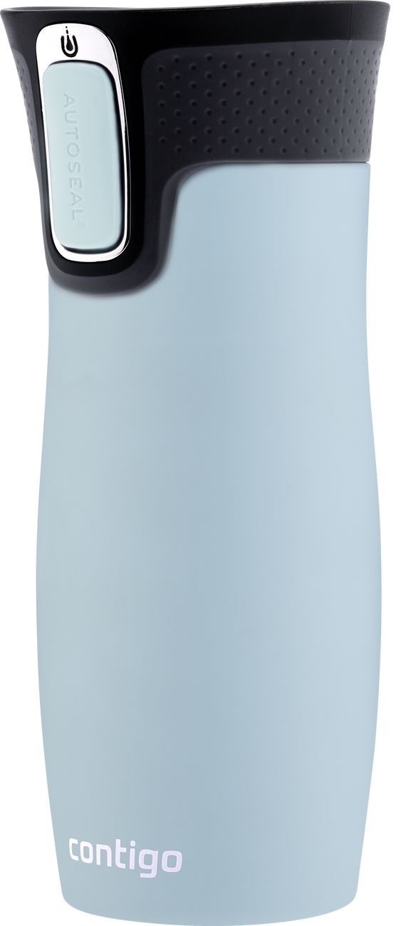 Kubek termiczny - Contigo West Loop 2.0 • 470ml • Błękitny Mat