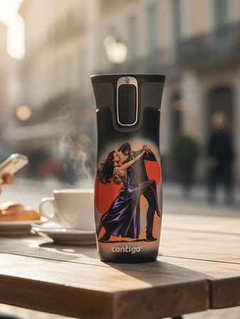Kubek termiczny Contigo West Loop 2.0 470 ml - Tango - czarny