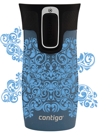 Kubek termiczny - Contigo West Loop Mini • 300ml • Glamour Blue -Niebieski Metalik