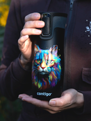 Kubek termiczny Contigo West Loop 2.0 470ml - Kot - Czarny