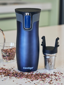 Zestaw kubków termicznych - Contigo West Loop 2.0 • 470ml • Czarny Mat + Granatowy Mat