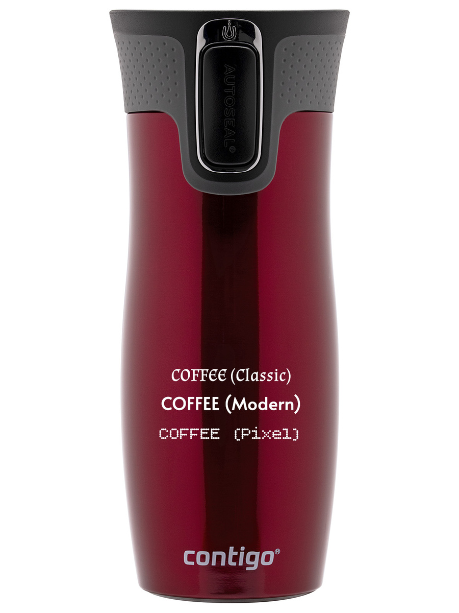 Kubek termiczny z grawerem - Contigo West Loop 2.0 • 470ml • Czerwony
