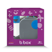 B.Box Zestaw Mini Lunchbox + Butelka tritanowa ze słomką 450ml Blue Slate