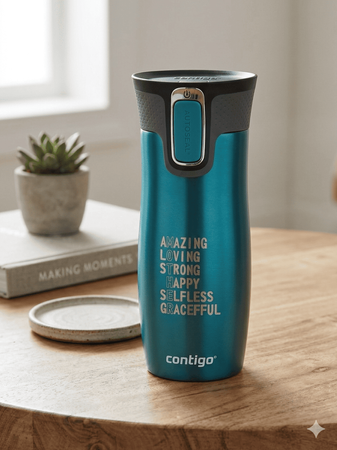 Kubek termiczny - Contigo West Loop 2.0 • 470ml • Mother - Biscay Bay