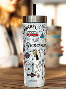 Kubek termiczny ze słomką Contigo Luxe Tumbler 720ml - Summer - Salt