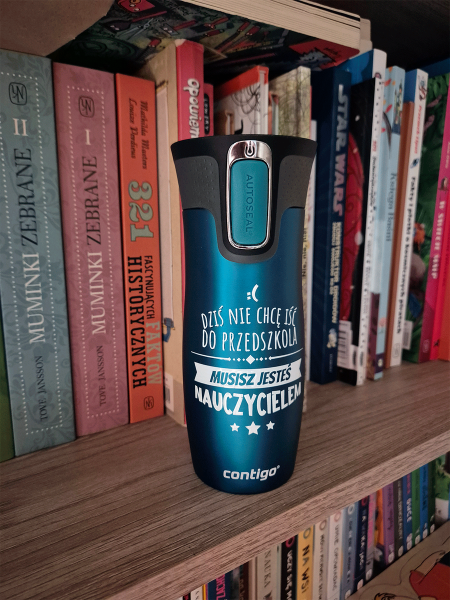 Kubek termiczny - Contigo West Loop 2.0 • 470ml • Dla Przedszkolanki - Biscay Bay