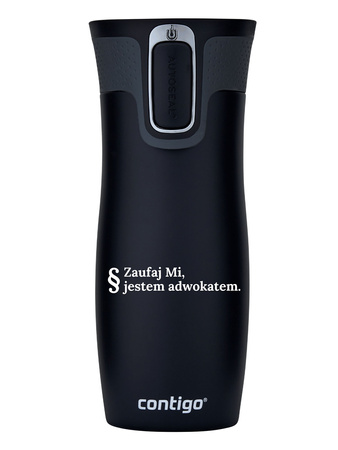 Kubek termiczny dla Prawnika - Contigo West Loop 2.0 • 470 ml • czarny