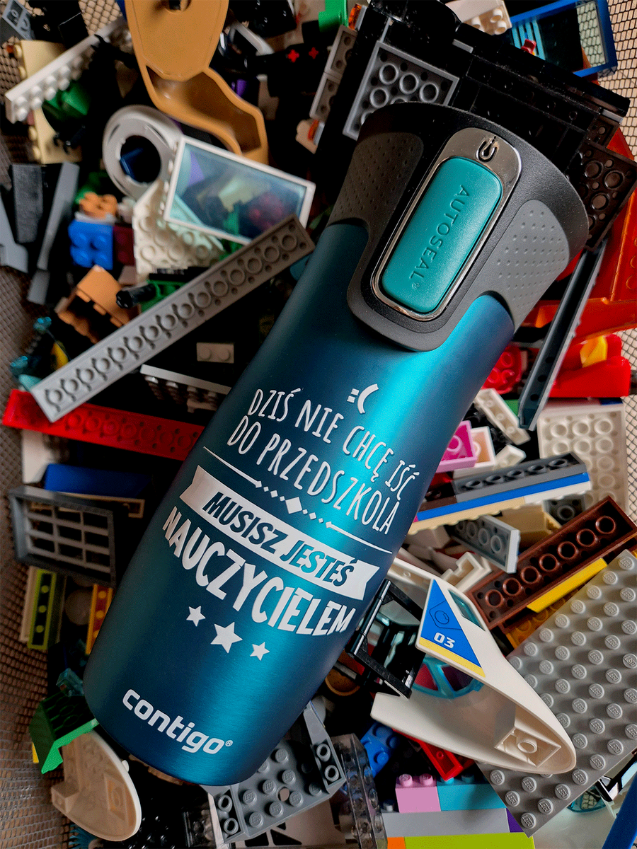 Kubek termiczny - Contigo West Loop 2.0 • 470ml • Dla Przedszkolanki - Biscay Bay