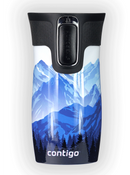 Kubek termiczny - Contigo West Loop Mini • 300ml • Góry w dzień - Biały Metalik
