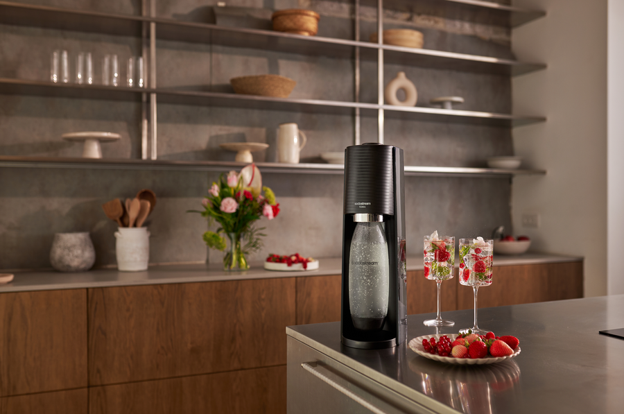Saturator do wody gazowanej SodaStream TERRA czarny'+ butelka + nabój CO2