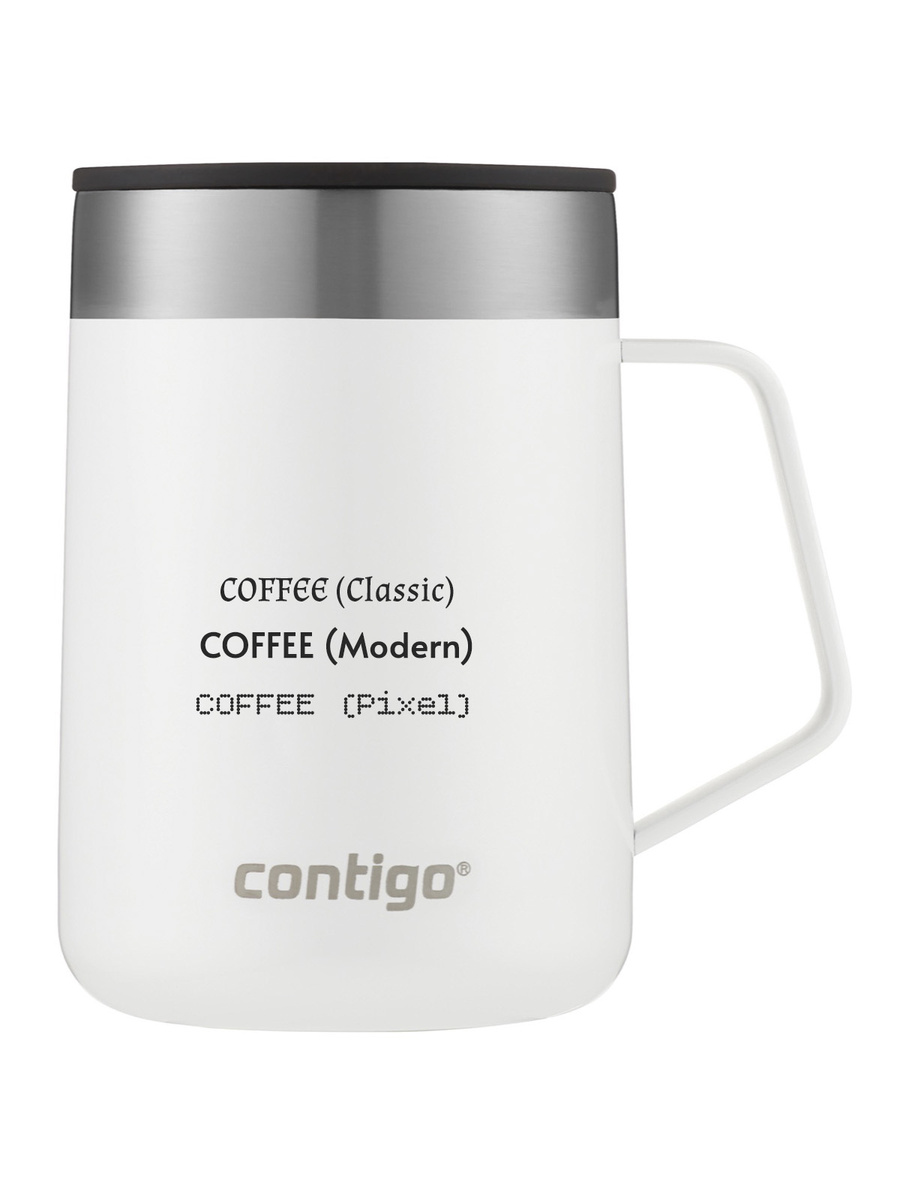 Kubek termiczny z grawerem - Contigo Streeterville • 420ml • Biały