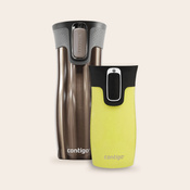 Zestaw kubków termicznych - Contigo West Loop 2.0 • Latte • 470 ml + West Loop Mini • Żółty • 300 ml