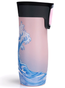 Kubek termiczny - Contigo West Loop 2.0 • 470ml • Summer Waves - Różowy Mat