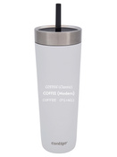 Kubek termiczny ze słomką z grawerem - Luxe Tumbler • 720ml • Salt