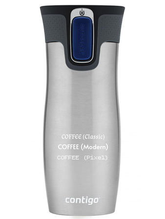 Kubek termiczny z grawerem Contigo West Loop 2.0 470 ml - Stalowy
