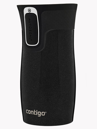 Kubek termiczny - Contigo West Loop Mini • 300ml • Dynie - Czarny Metalik