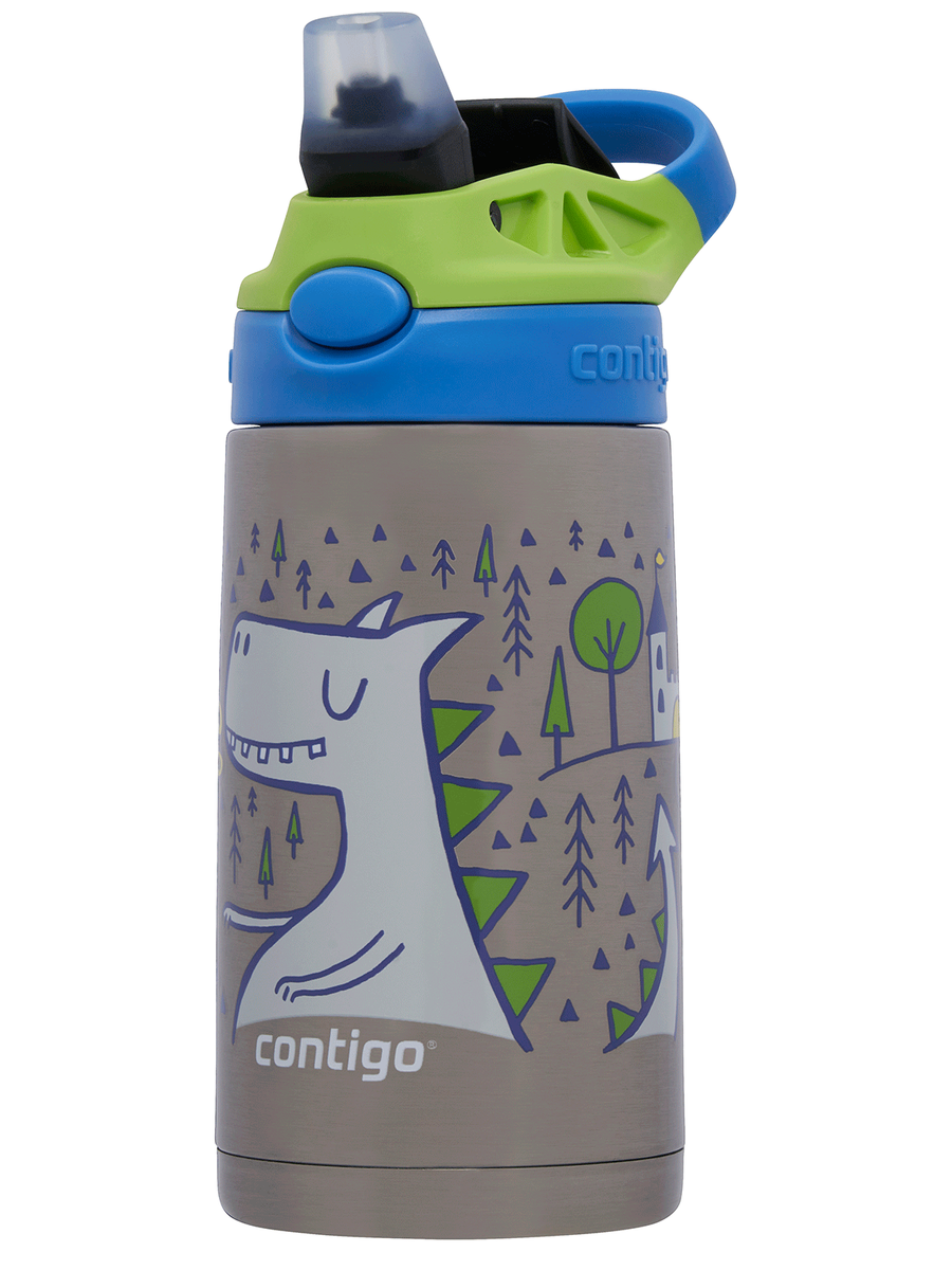 Bidon termiczny dla dziecka - Contigo Easy Clean • 380ml • Zielony Smok