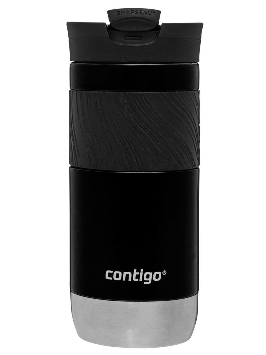 Kubek termiczny z grawerem - Contigo Byron 2.0 • 470ml • Czarny błysk