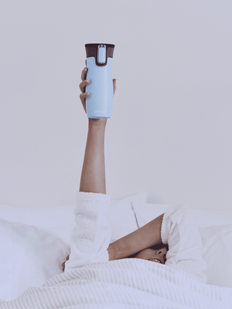 Kubek termiczny - Contigo West Loop 2.0 • 470ml • błękitny mat - powystawowy