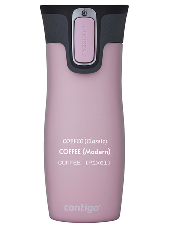 Kubek termiczny z grawerem - Contigo West Loop • 470ml • Różowy Mat