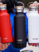 Butelka termiczna stalowa Dr.Bacty Iris 500 ml - czerwona