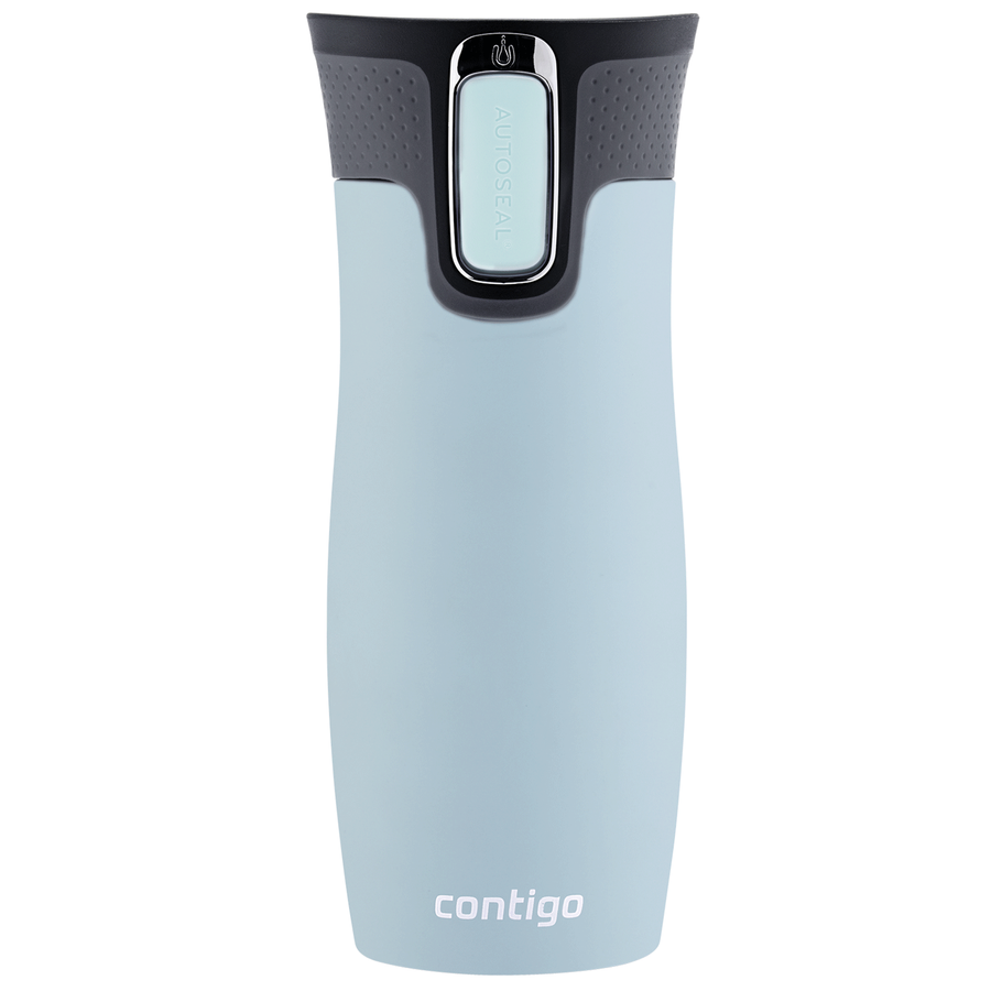 Kubek termiczny - Contigo West Loop 2.0 • 470ml • Błękitny Mat + Pudełko