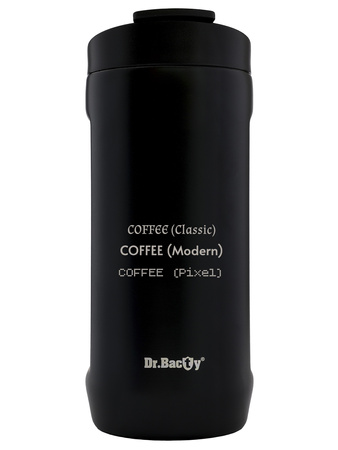 Kubek termiczny z grawerem Dr.Bacty Notus 360 ml - czarny