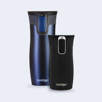 Zestaw kubków termicznych - Contigo West Loop • Monaco • 470 ml + West Loop Mini • 300 ml • czarny metalik
