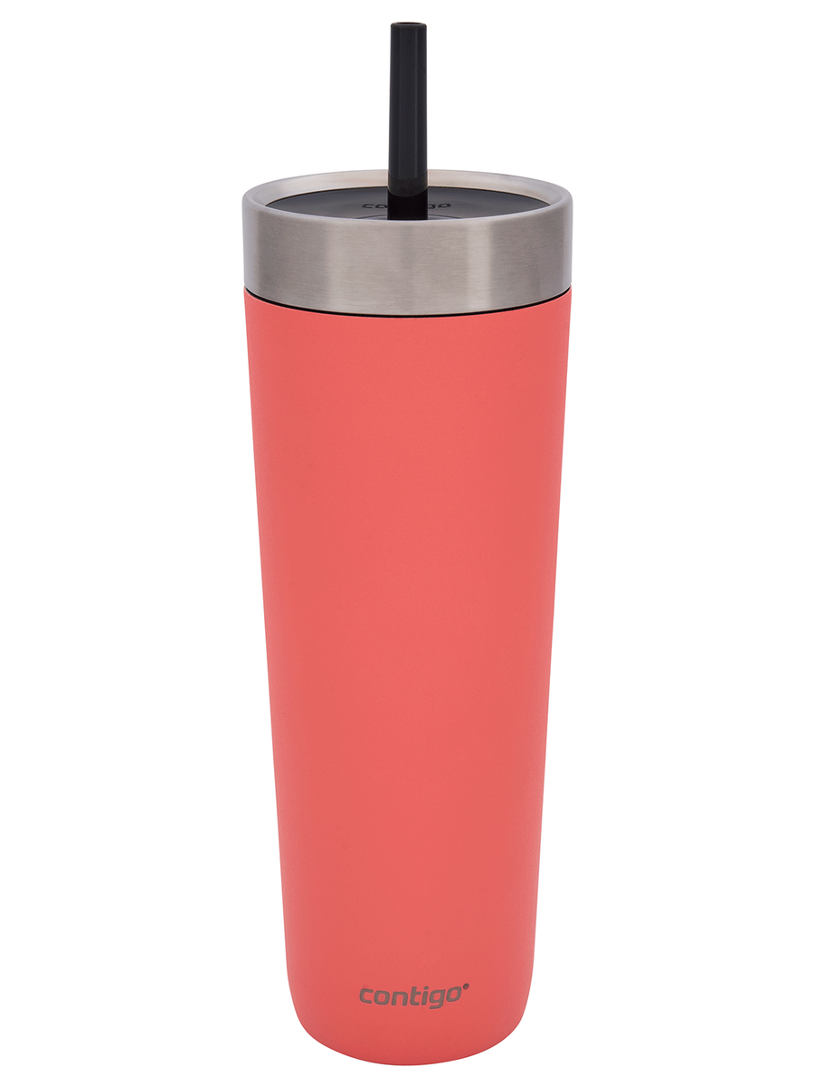 Kubek termiczny ze słomką - Contigo Luxe Tumbler • 720ml • Coral