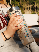 Kubek termiczny ze słomką Contigo Luxe Tumbler 720ml - Summer - Brown Sugar