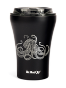 Kubek termiczny z powłoką ceramiczną Dr.Bacty Apollo 227 ml - Octopus - czarny