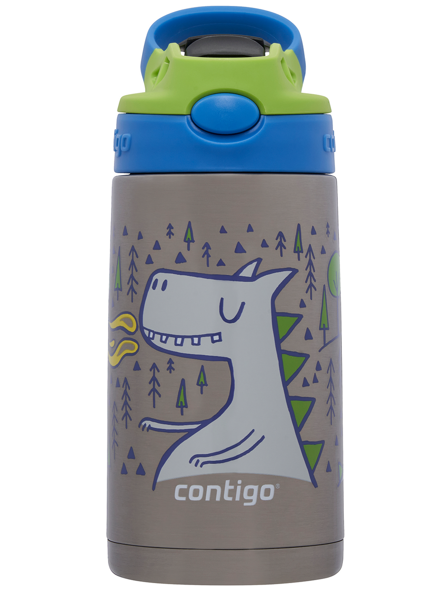 Bidon termiczny dla dziecka - Contigo Easy Clean • 380ml • Zielony Smok