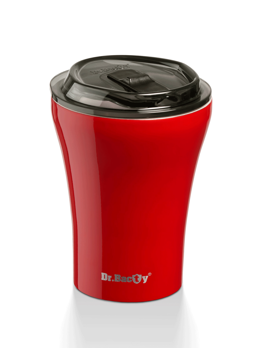 Kubek termiczny do kawy Dr.Bacty Apollo - 227 ml - czerwony