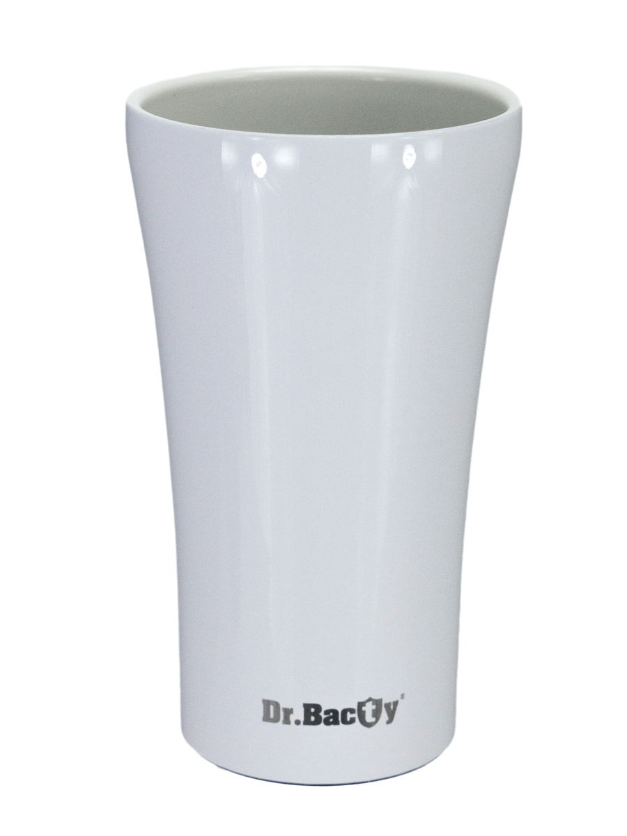 Kubek termiczny na kawę Dr.Bacty Apollo 2.0 360 ml "Skrzyp polny" - Biały