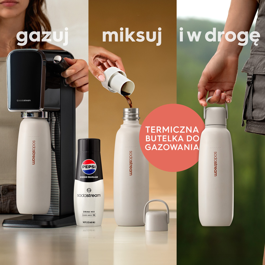 Butelka termiczna SodaStream Fizz&Go granatowa, 900 ml