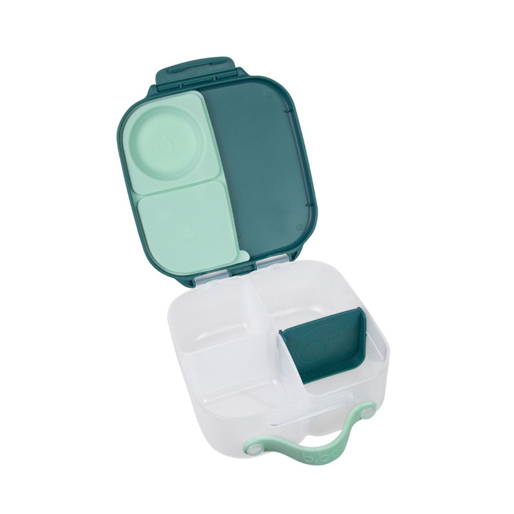 B.Box Zestaw Mini Lunchbox + Butelka tritanowa ze słomką 450ml Blue Slate