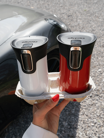 Kubek termiczny z grawerem - Contigo West Loop Mini • 300ml • Goji Berry